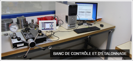 Banc de contrôle instruments de mesure