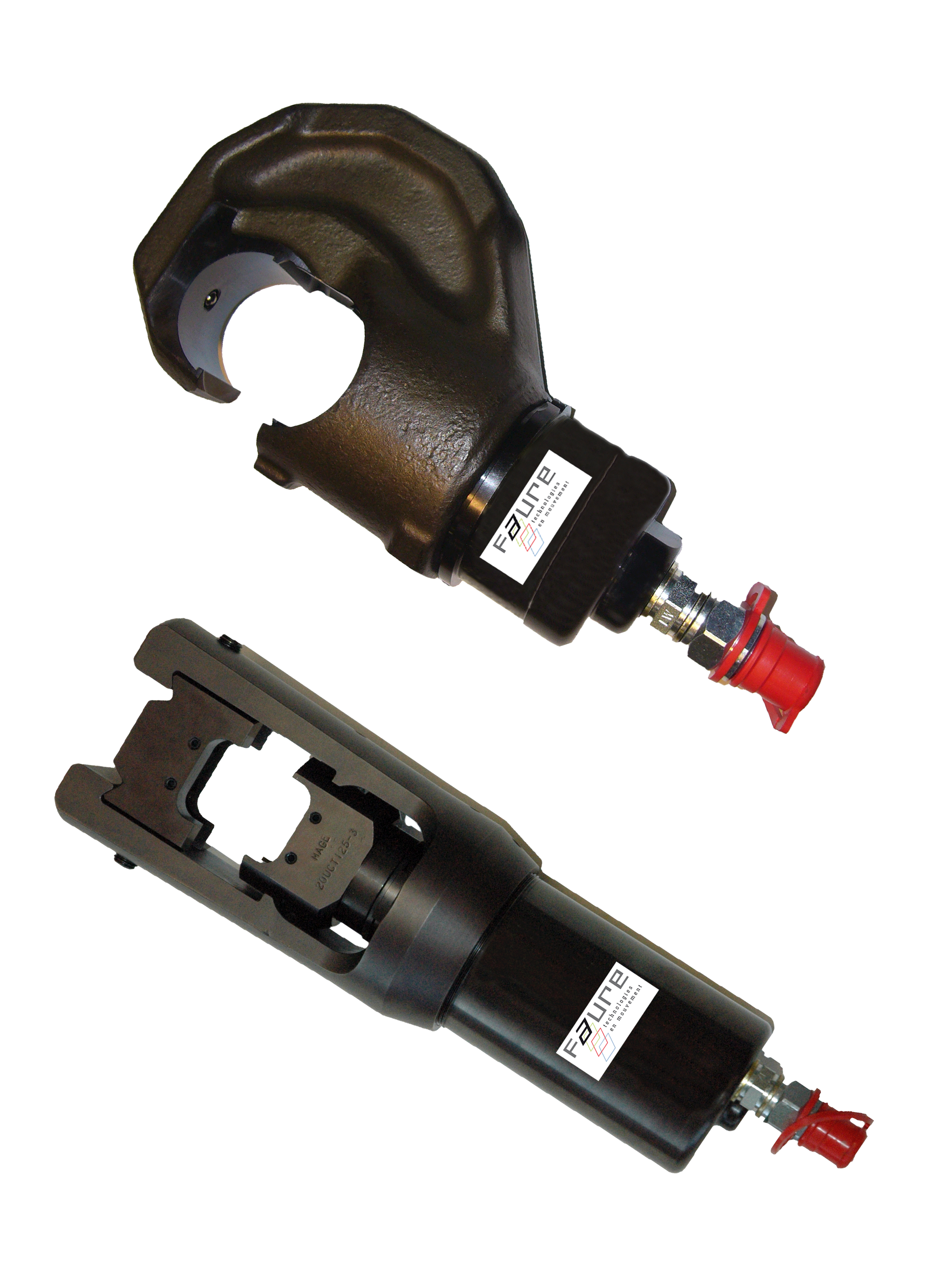 Cisaille écrase-tube inox hydraulique