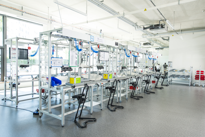 Postes école pour apprentissage de la gestion de production