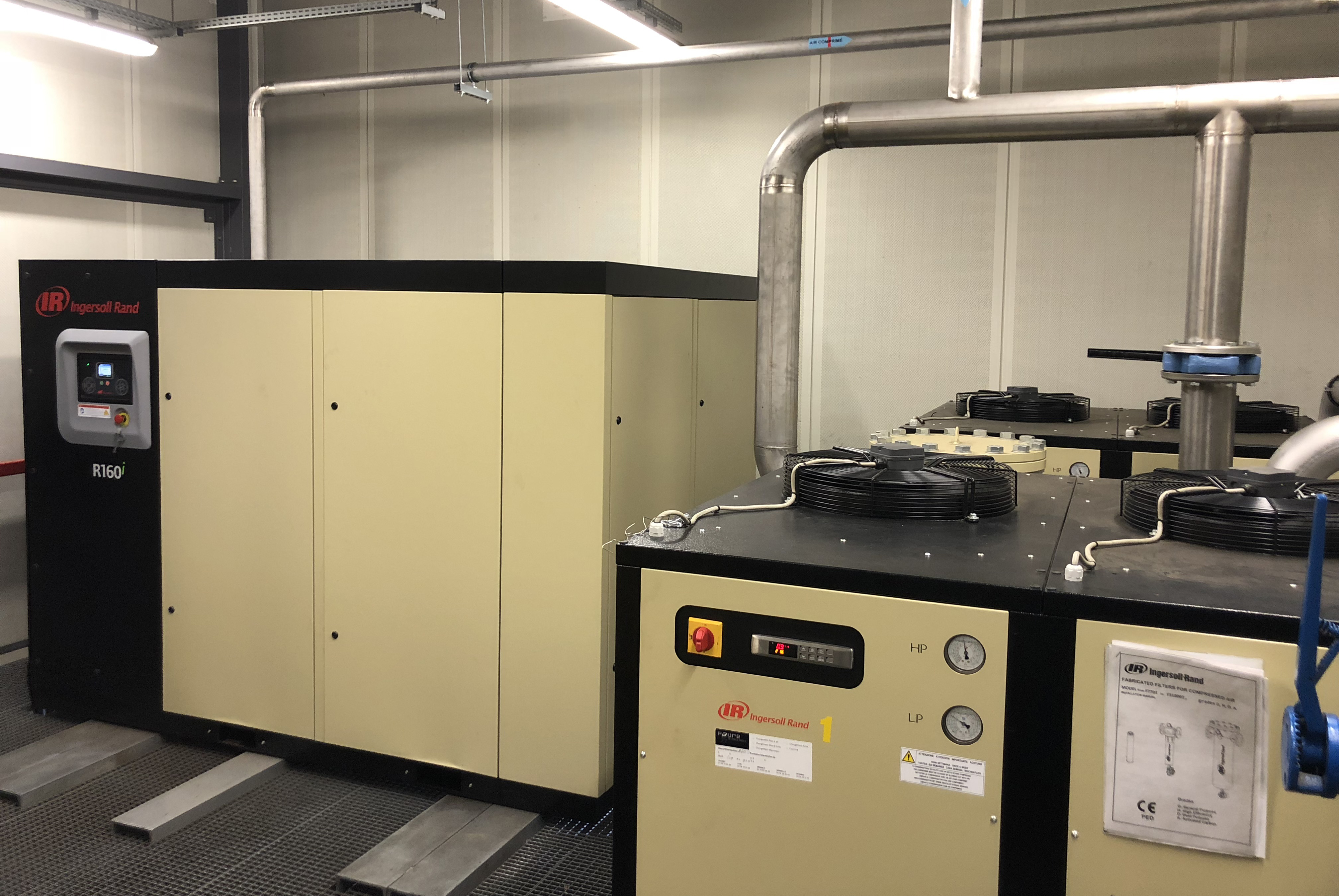 Compresseur Ingersoll Rand 160 kW avec récupération de calorie