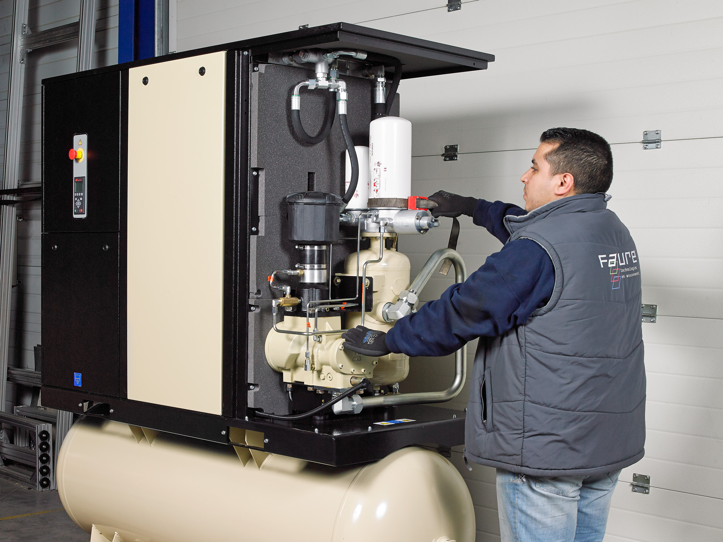 Maintenance d'un compresseur Ingersoll Rand