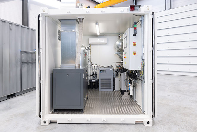 Container de production d'air respirable – 72 Nm³/h